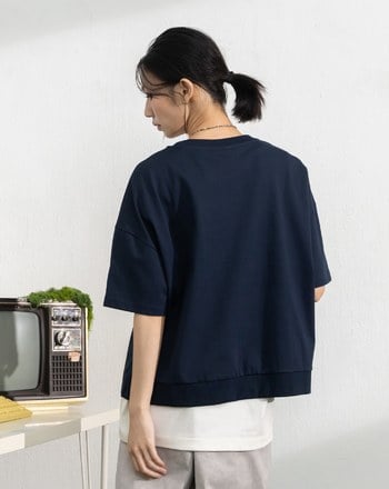 ➤海洋之中貼布繡涼感T恤(兩色)