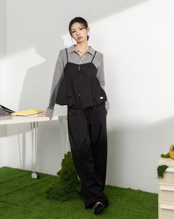 涼感天絲花苞造型外搭背心(兩色)