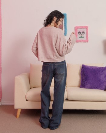 好比例四面彈天絲牛仔直筒褲