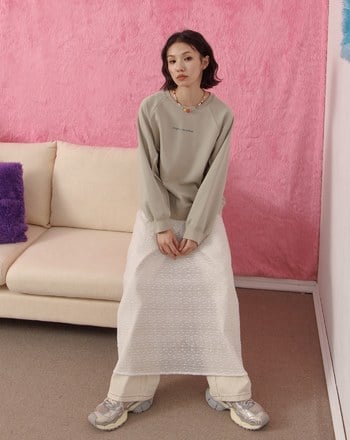 刺繡立體波紋造型大學T(兩色)