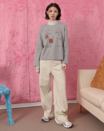 Ada的一週合肩長袖T恤(兩色)