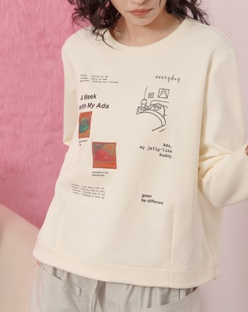 Ada的一週合肩長袖T恤(兩色)