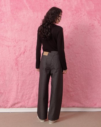 Nice Day!假兩件領合肩長袖T恤(兩色)