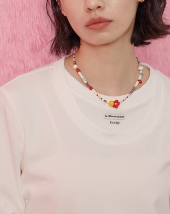 Nice Day!假兩件領合肩長袖T恤(兩色)