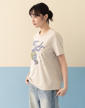 上班emoji發泡印花涼感T恤(兩色)