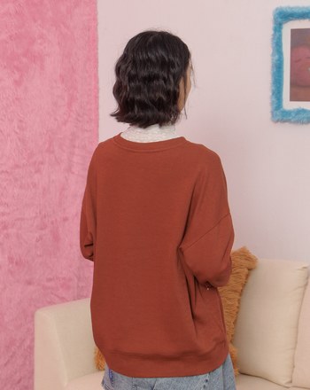 手寫便條紙拼接造型大學T(兩色)