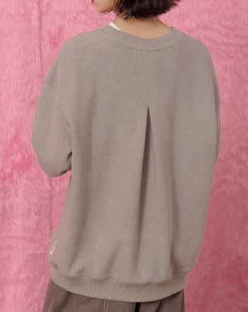 奶奶與狗狗們的下午茶後打褶大學T(兩色)