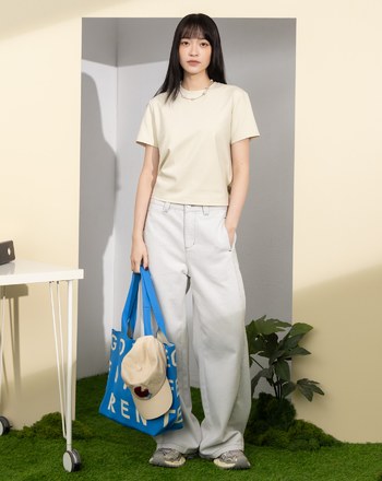 後綁帶層次造型T恤(兩色)