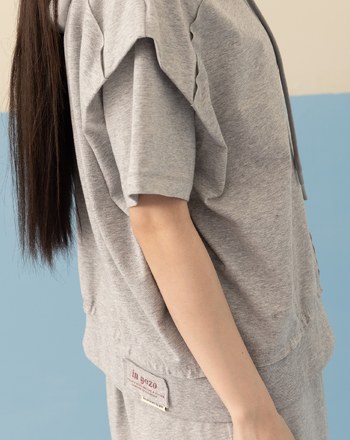 全能防禦Pro+ 側邊抓褶落肩帽T(兩色)