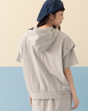 全能防禦Pro+ 側邊抓褶落肩帽T(兩色)