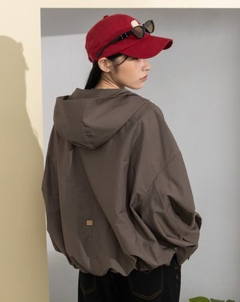 大口袋花苞造型連帽外套(兩色)