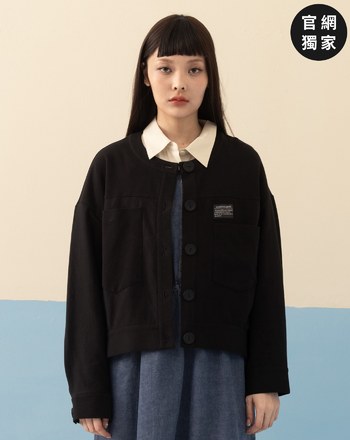 ➤雙口袋針織拼接外套(兩色)