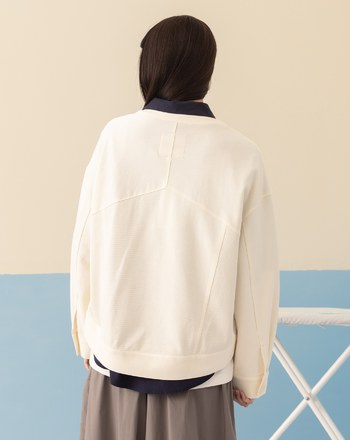 ➤雙口袋針織拼接外套(兩色)