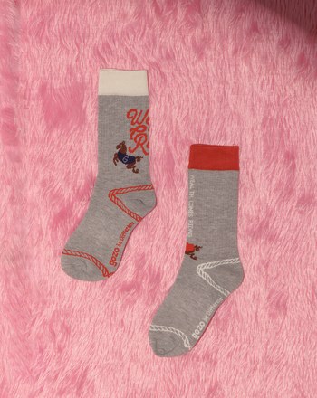 【新年限定】馬上起飛開運配色長襪(兩色)