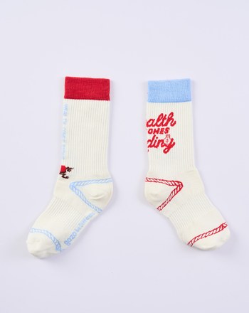 【新年限定】馬上起飛開運配色長襪(兩色)