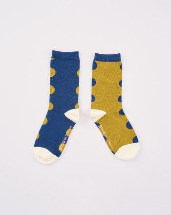 點點雙面拼色長襪(兩色)