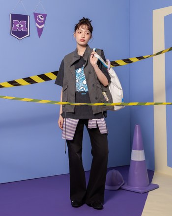 PIXAR系列 小逗布標立體口袋工裝背心(兩色)