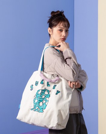 PIXAR系列 毛怪背影可拆雲朵提把帆布袋