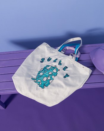 PIXAR系列 毛怪背影可拆雲朵提把帆布袋
