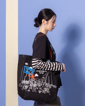 PIXAR系列 玩具總動員集合可拆雲朵提把帆布袋