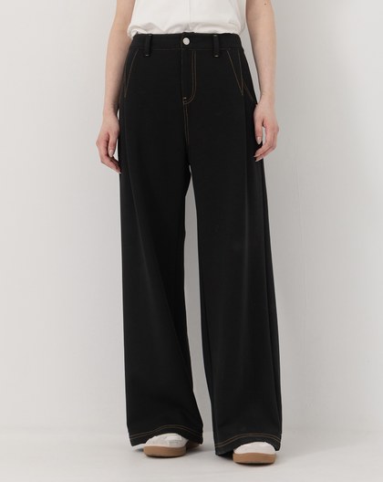 ◢5.0 無懈可擊Q彈慕斯針織長褲(洗鍊黑)